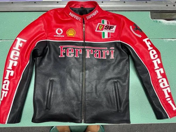 leather ferrari jacket​