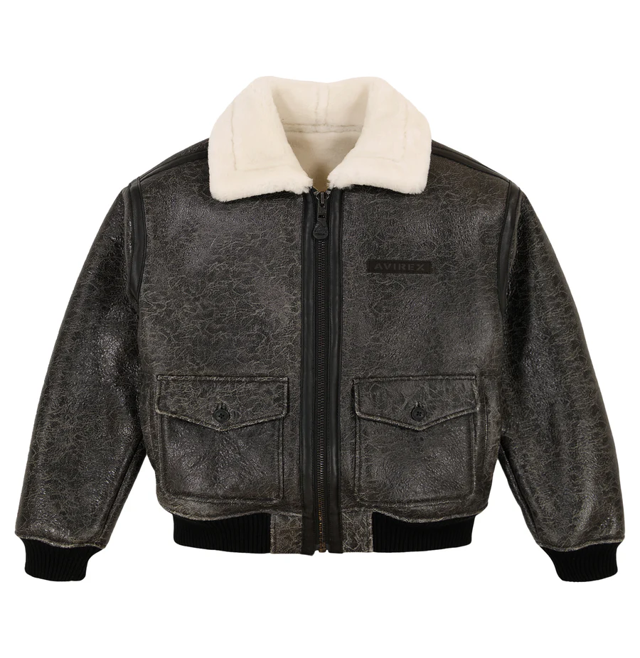 avirex shearling jacket​