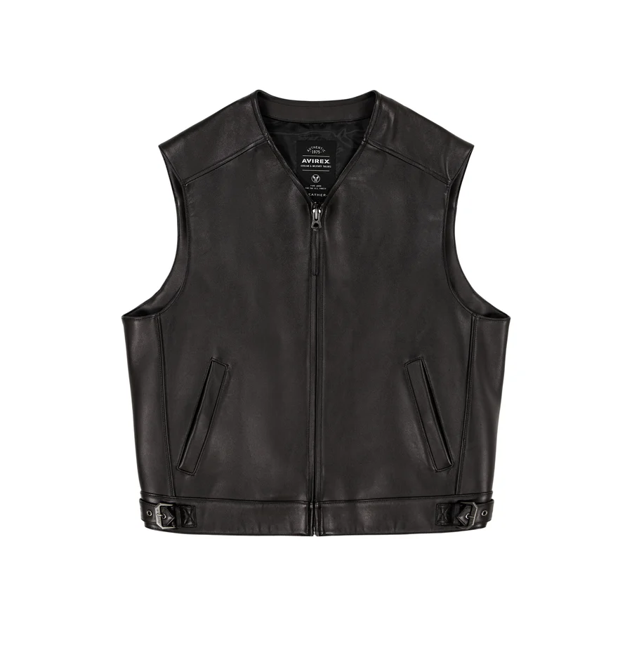 Avirex rider leather vest
