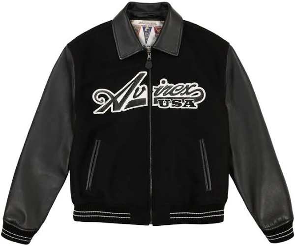 avirex black jacket