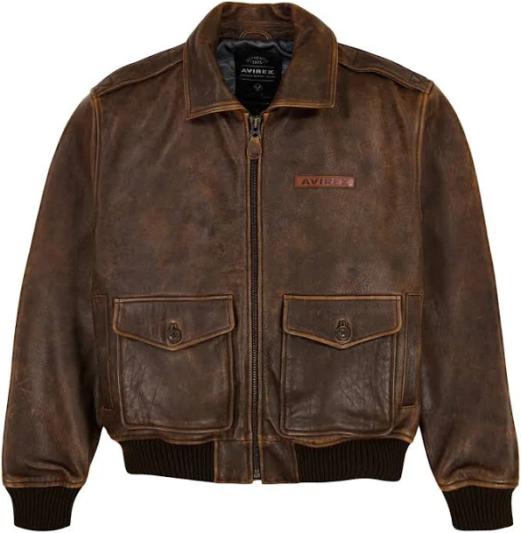 avirex vintage leather jacket