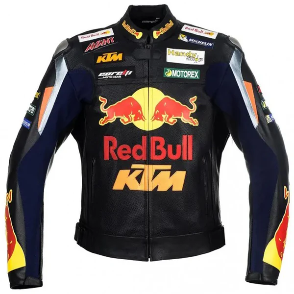 KTM Red Bull Motorcycle Leather Jacket