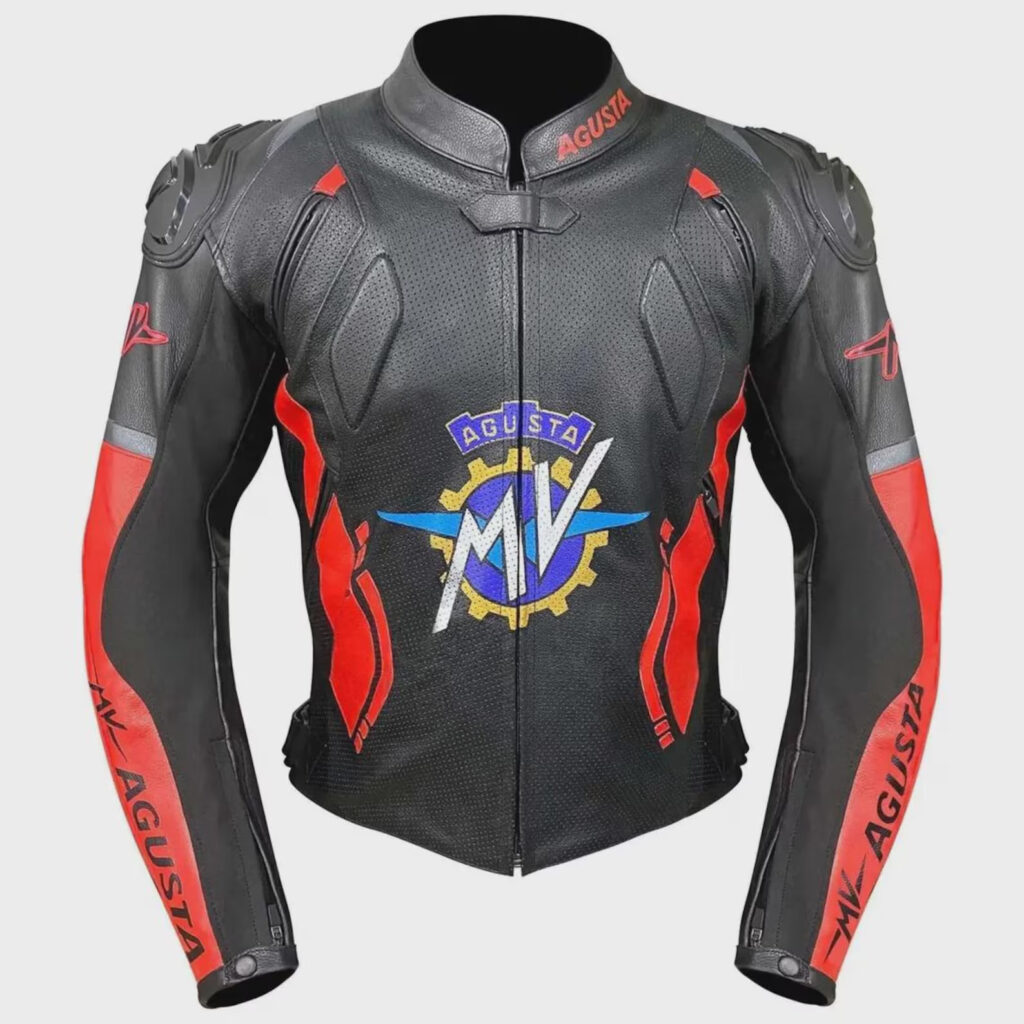 Agusta Leather Motorcycle Jacket